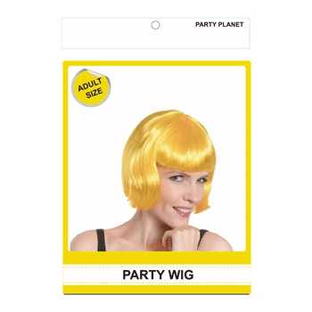 View Party Wig Short Bob Yellow