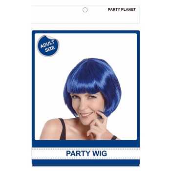 View Party Wig Short Bob Blue