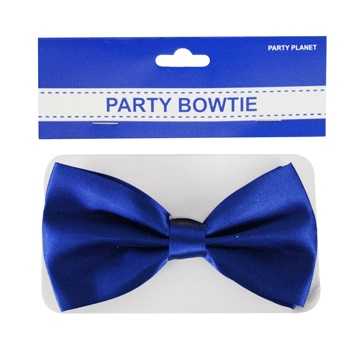 View Bow Tie Satin Blue 