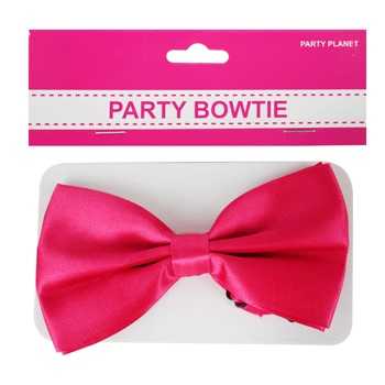 View Bow Tie Satin Pink