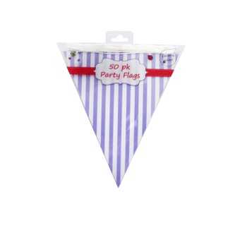 View Flag Bunting 3.5m Purple