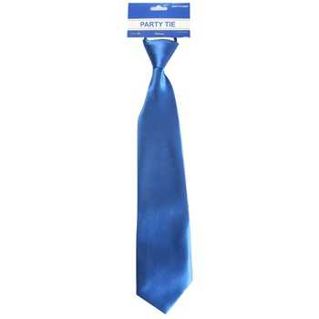 View Party Tie Solid Blue