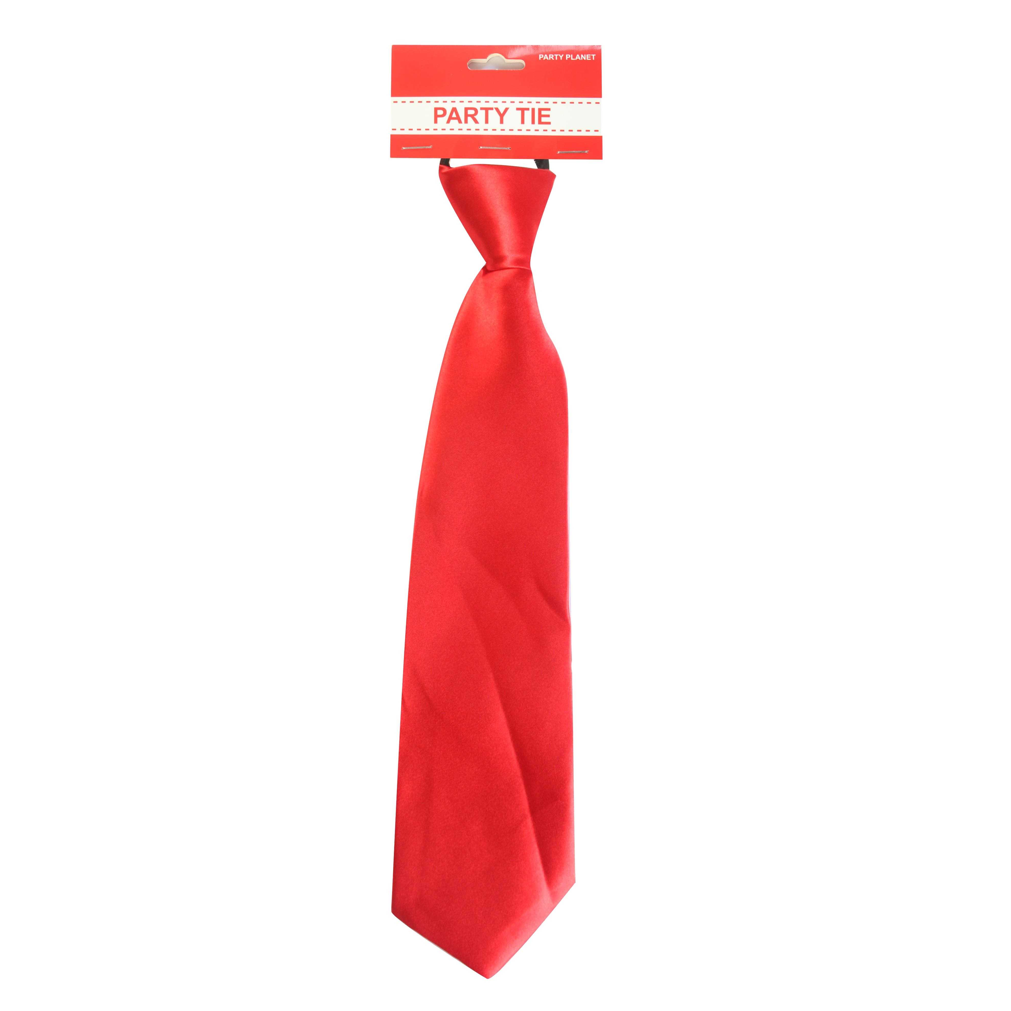 View Party Tie Solid Red