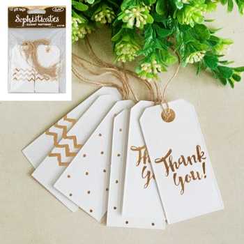 View Gift Tags 12pk Silver Sophisticate