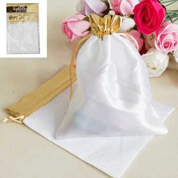 View Organza Bag 2pk Gold