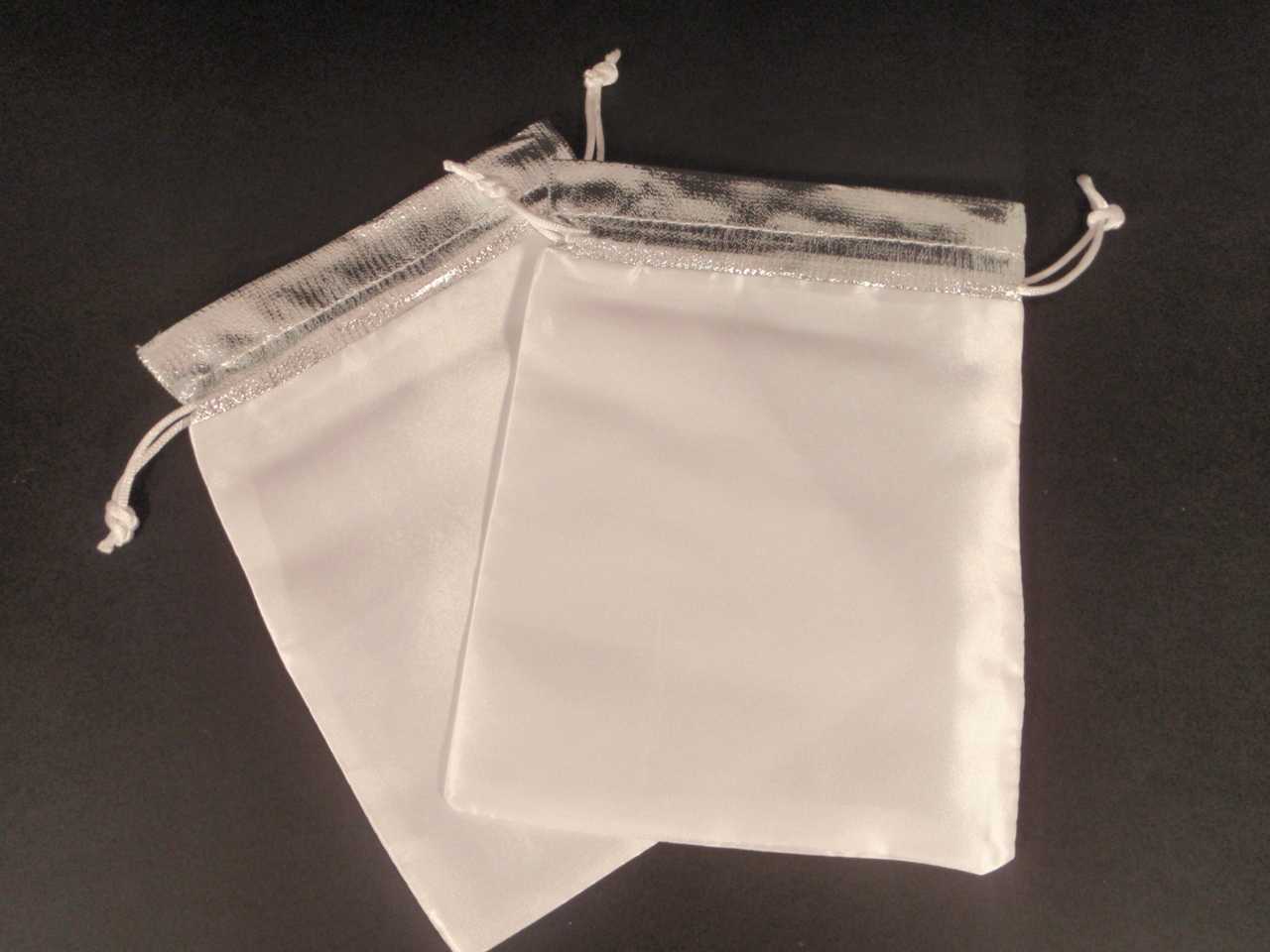 View Organza Bag 2pk Silver