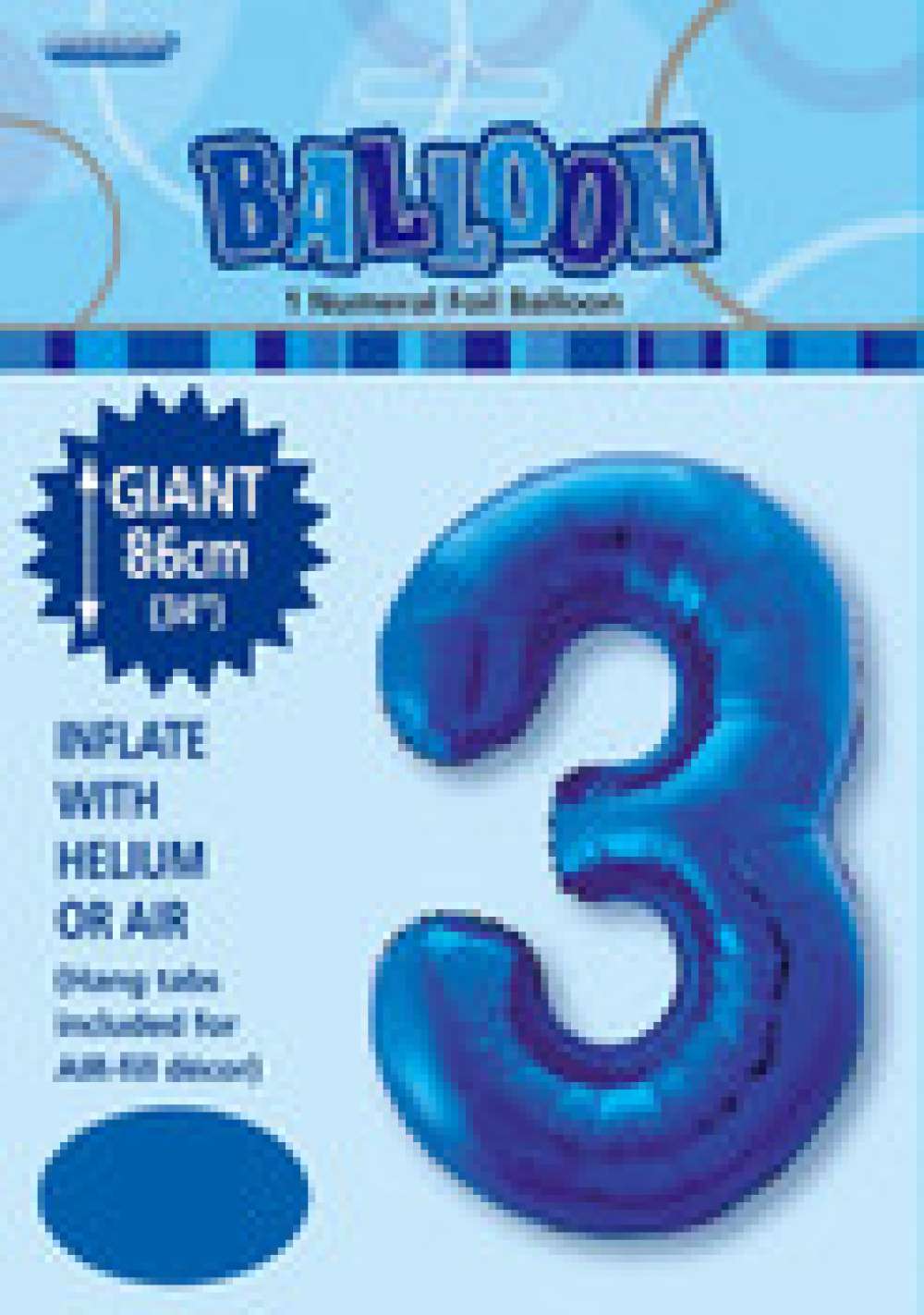 View Foil Balloon 34" Blue No. 3