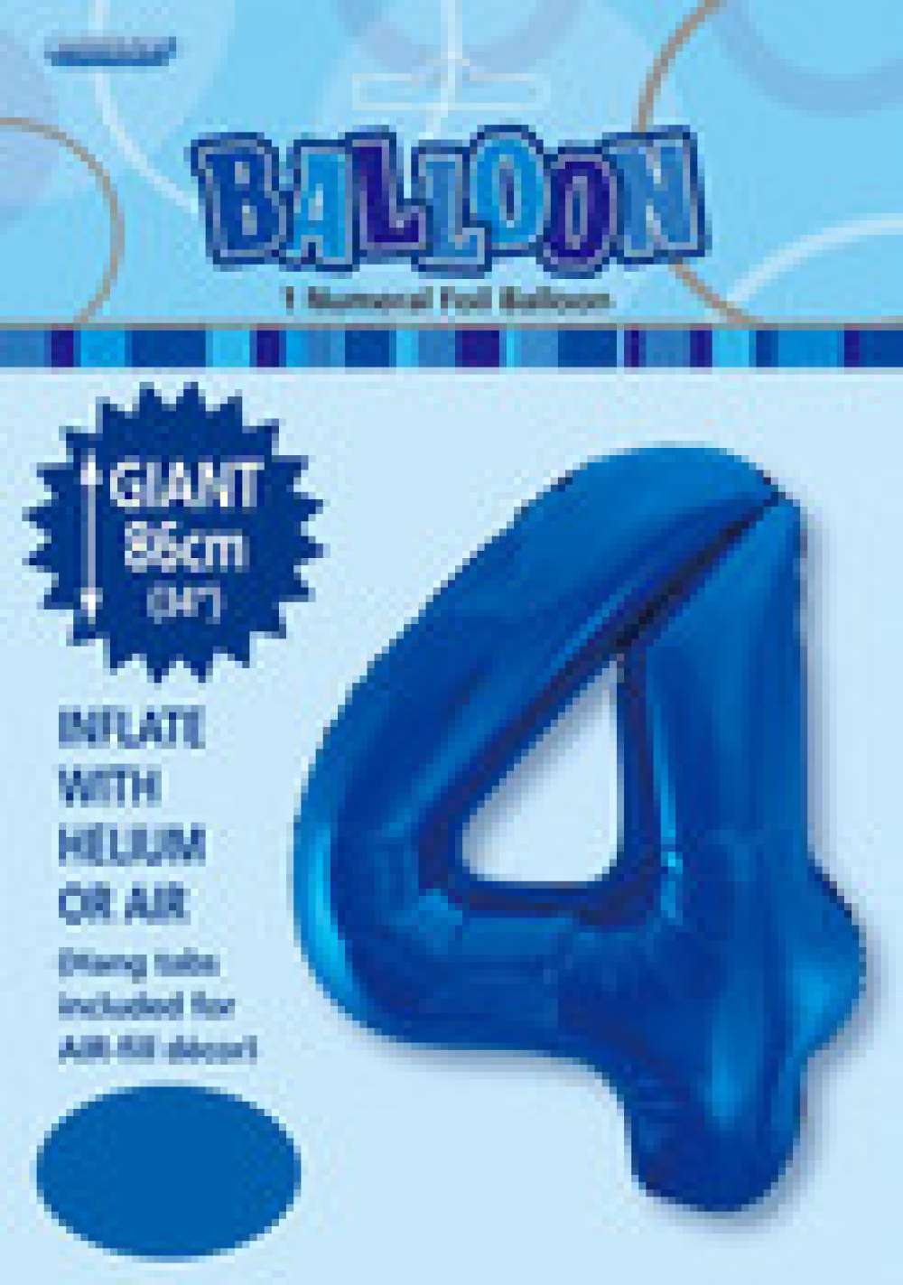 View Foil Balloon 34" Blue No. 4