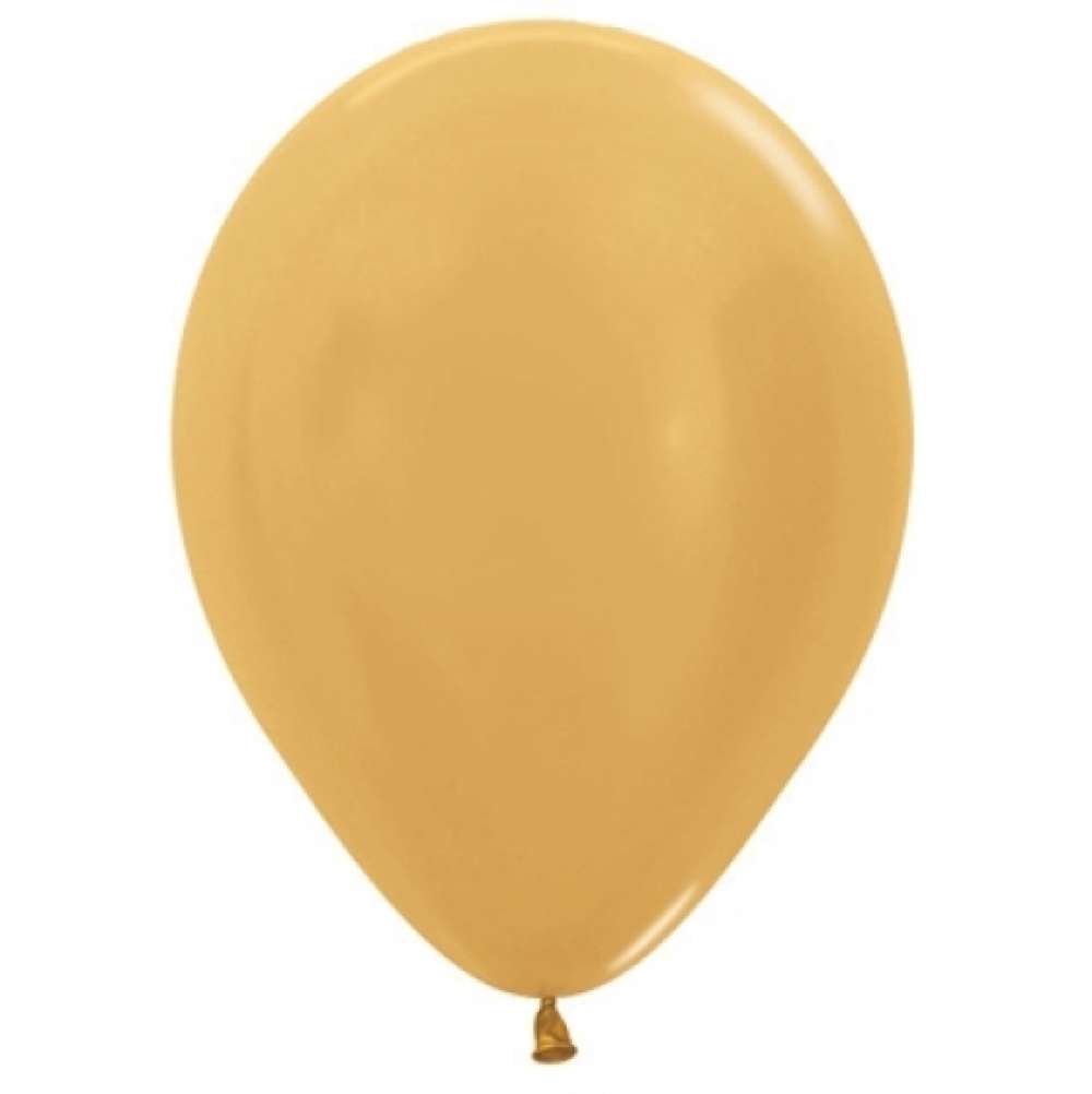 View Balloons 25pk Metallic Gold