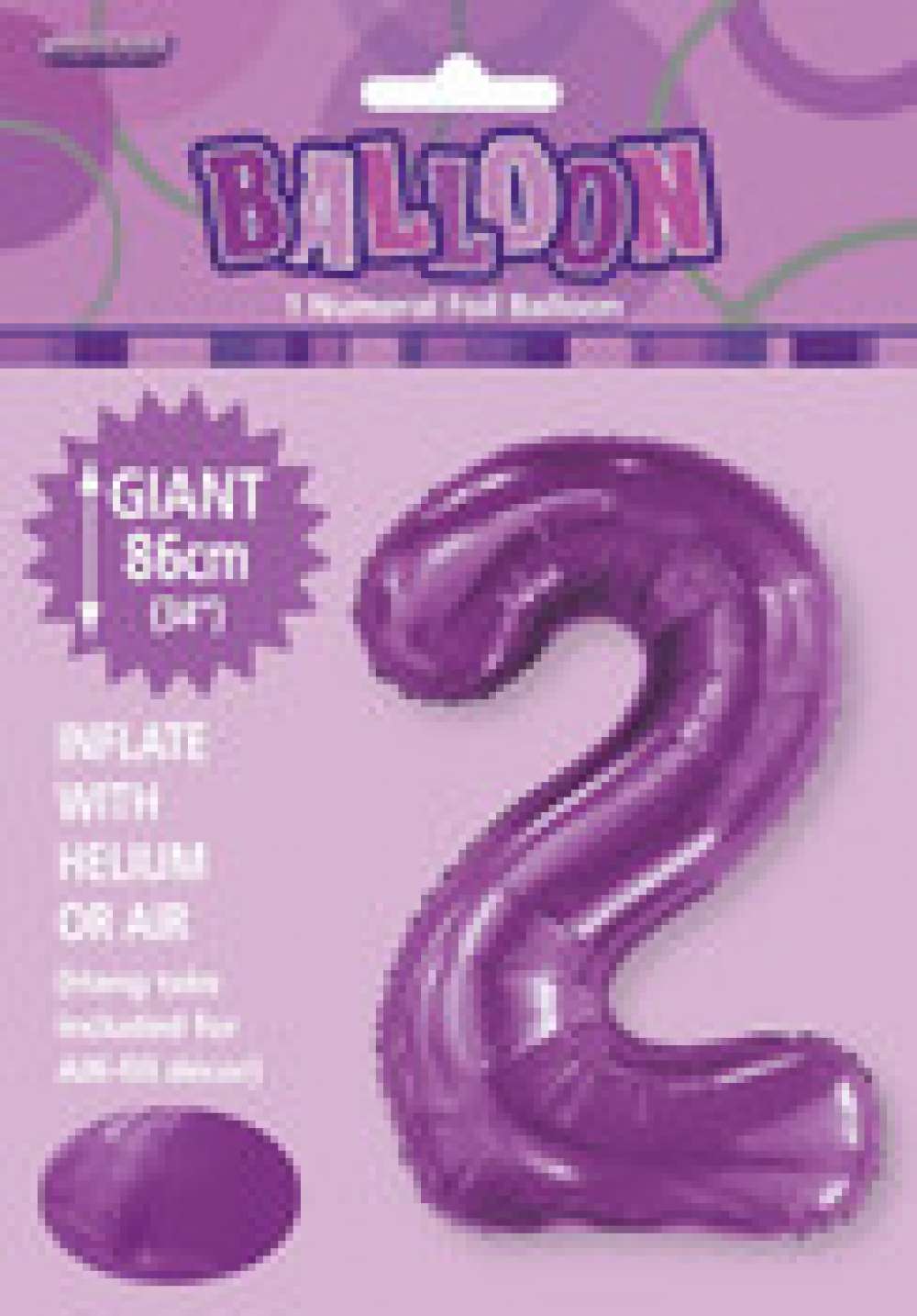 View Foil Balloon 34" Purple No. 2