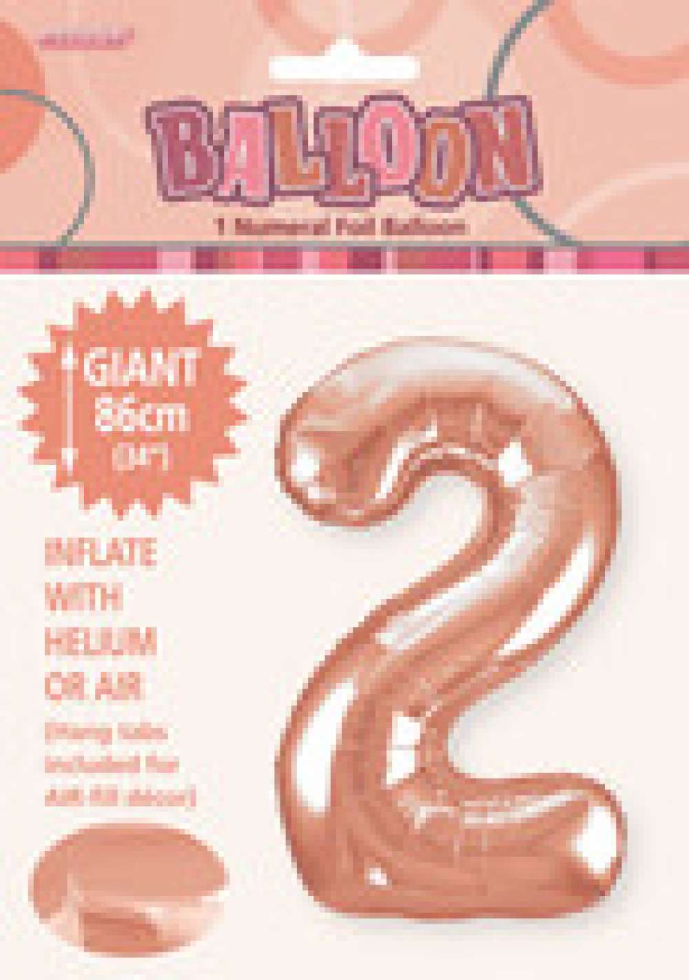 View Foil Balloon 34" Rose Gold NO 2