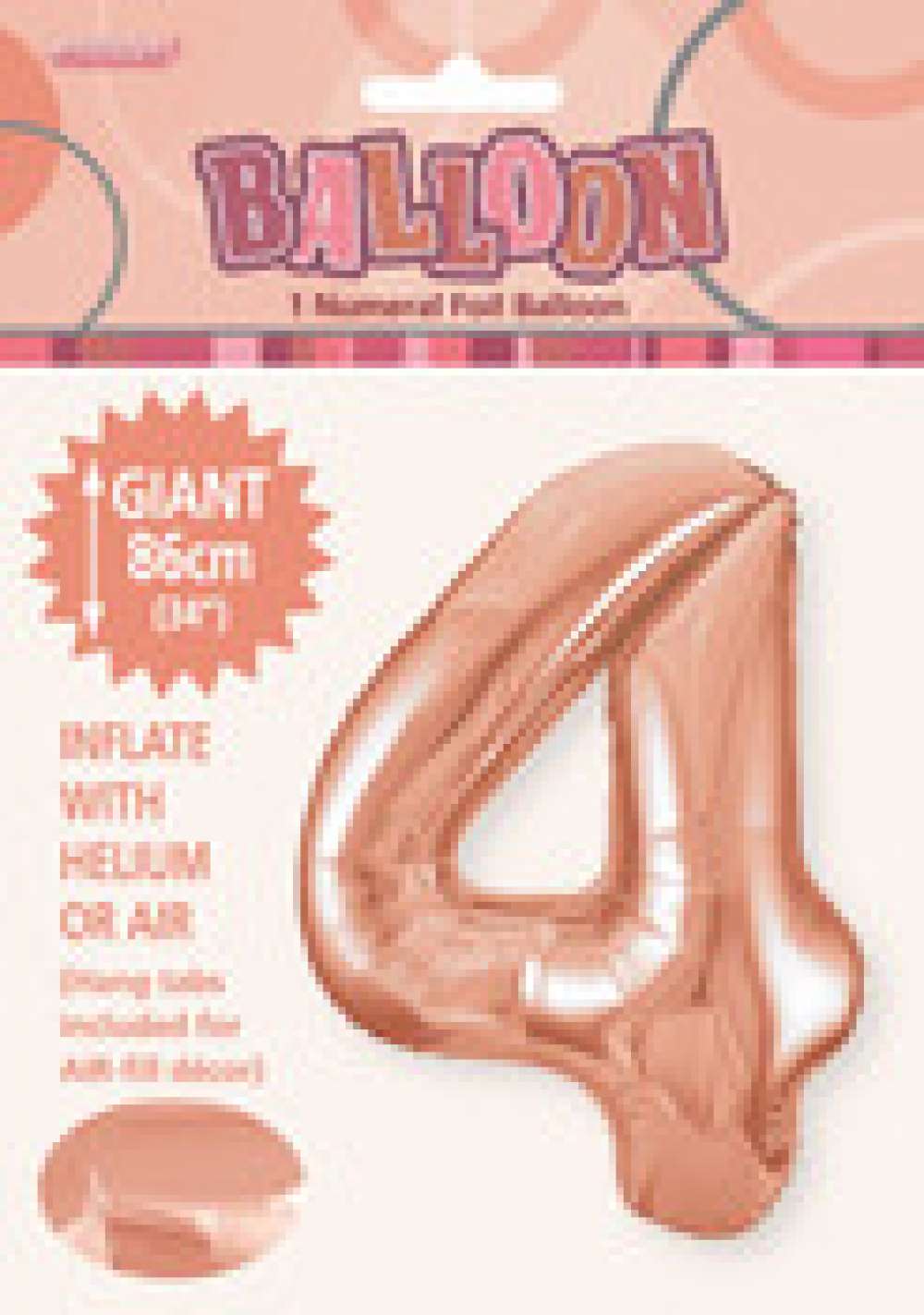 View Foil Balloon 34" Rose Gold Jumbo NO 4